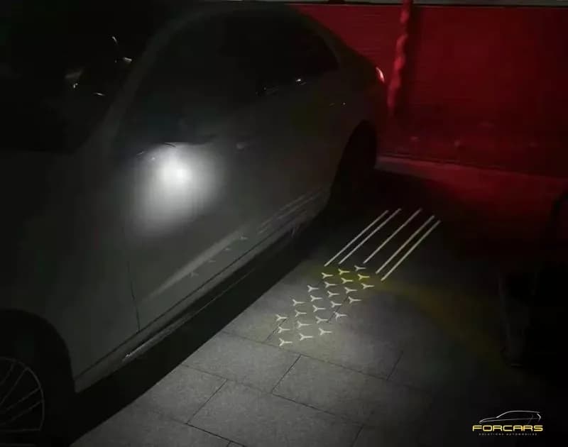 Eclairage de bienvenue rétroviseur Mercedes